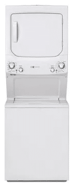 GE 27" ELECTRIC LAUNDRY STACK - MODEL GUD27EESNWW-image